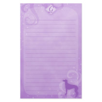 Purple Magic Greyhound Stationery