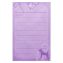 Purple Magic Jack Russell Terrier Stationery