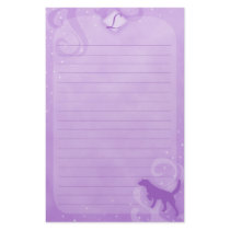 Purple Magic Llewellin Setter Stationery by MenagerieMayhem Purple Magic Llewellin Setter Stationery