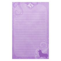 Purple Magic Pembroke Welsh Corgi Stationery