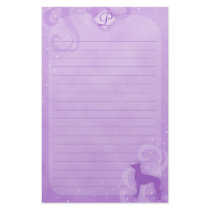 Purple Magic Pharaoh Hound Stationery