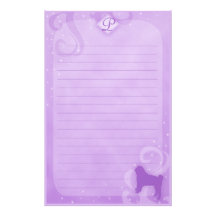Purple Magic Pug Stationery