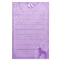 Purple Magic Rottweiler Stationery
