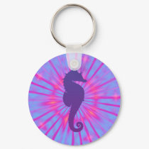 Purple Magic Sea Horse keychains