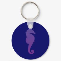 Purple Magic Sea Horse keychains