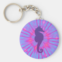 Purple Magic Sea Horse Keychain
