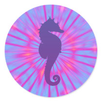 Purple Magic Sea Horse stickers by silhouette_emporium Purple Magic Sea Horse stickers