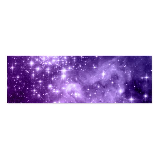 Purple Magic Stars Business Card (front side)