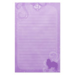 Purple Magic Tibetan Spaniel Stationery