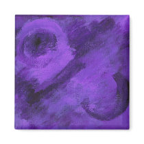 Purple Fridge Magnet