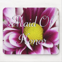 Purple Maid Of Honor Bouquet mousepads