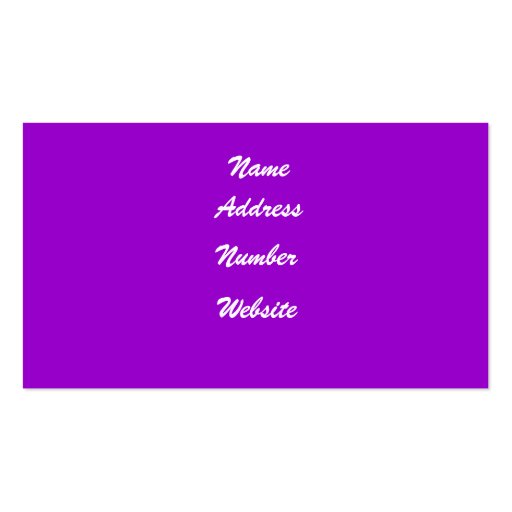 Purple Make Up By Desire Business card (back side)