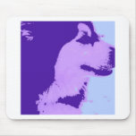 Purple Malamute Pop Art Mousepads