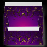 Purple Mardi Gras Mask Envelope
