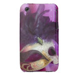 Purple Masquerade Mask Case-Mate iPhone 3 Case