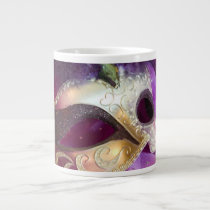 Purple Masquerade Mask Extra Large Mug