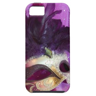 Purple Masquerade Mask iPhone 5 Cover