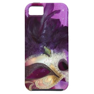 Purple Masquerade Mask iPhone 5 Cover