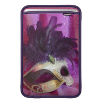 Purple Masquerade Mask MacBook Air Sleeves