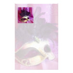 Purple Masquerade Mask Personalized Stationery