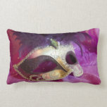 Purple Masquerade Mask Pillow