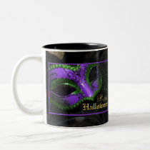 Purple Masquerade Mask Renaissance Halloween Mug