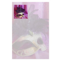 Purple Masquerade Mask Personalized Stationery