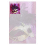 Purple Masquerade Mask stationery