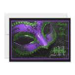 Purple Masquerade Renaissance Wedding Invitation