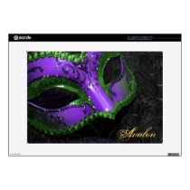 Purple Masquerade Scroll 15" Laptop Skin