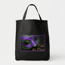 Purple Masquerade Trick or Treat Halloween Bag