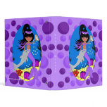 Purple Mermaid and Dolphin Avery Binder 1"