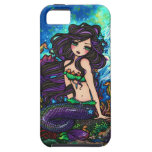 Purple Mermaid Jellyfish Fantasy Fairy Art iPhone iPhone 5 Cases