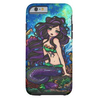 Purple Mermaid Jellyfish Fantasy Fairy Art iPhone iPhone 6 Case