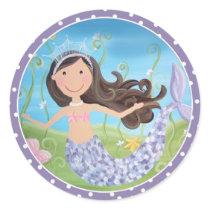 Purple Mermaid- (set sticker) by littledreamsart Purple Mermaid- (set sticker)