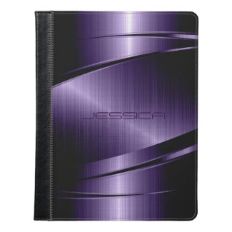 Purple Metallic Stainless Steel Print