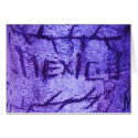 Purple "Mexico" Carved Tree Graffiti cards by JuJuGardens Purple "Mexico" Carved Tree Graffiti cards