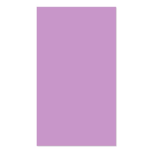 â™« Purple Mic and Pink stars â™« Business Card Templates (back side)