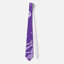 Purple Midnight Snowfall ties