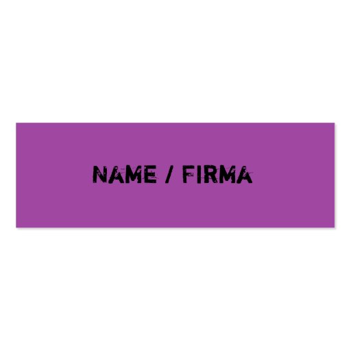 Purple - mini visiting cards business card