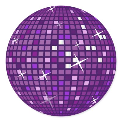 disco ball purple