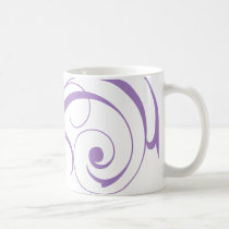 Purple Modern Swirl Mug