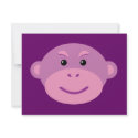 Purple Monkey invitations