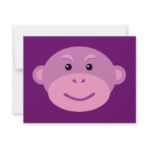 Purple Monkey invitations by toxiferous Purple Monkey invitations