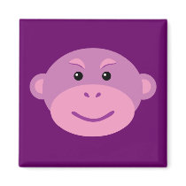 Purple Monkey Magnet