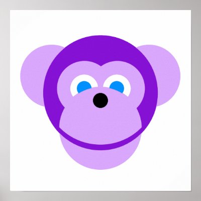 Cute Purple Monkey