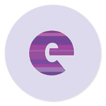 Purple Monogram - Letter E stickers by fantasian_angel Purple Monogram - Letter E stickers