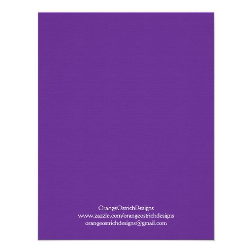 Purple Monogram Rehearsal Dinner Invitation