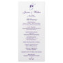 Purple Monogram Wedding Program Custom Rack Card