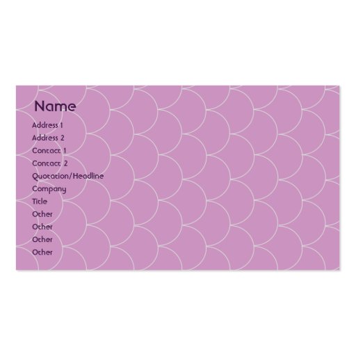 Purple Monster - Business Business Card (front side)